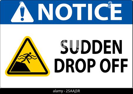 Signe d'avis dépôt soudain Illustration de Vecteur