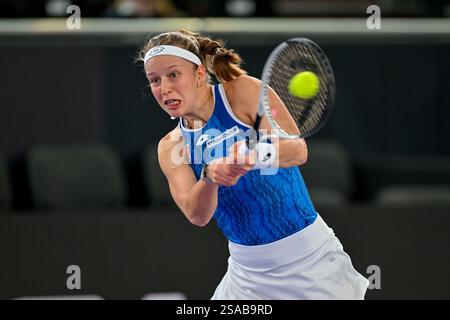 Linz, Autriche. 29 janvier 2025. LINZ, AUTRICHE -JANVIER 29 : Sinja Kraus d'Autriche pendant le WTA 500 Upper Austria Ladies Linz au Design Center le 29 janvier 2025 à Linz, Autriche.250129 SEPA 20 025 - 20250129 PD5329 crédit : APA-PictureDesk/Alamy Live News Banque D'Images
