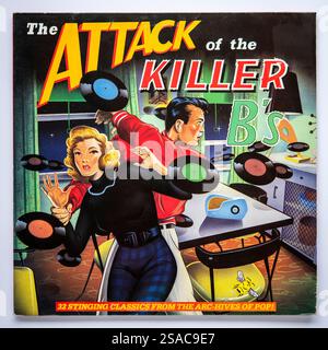 Reprise LP de la compilation de The Attack of the Killer B, publiée au label BBC Records en 1989 Banque D'Images