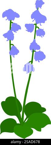 Fleur de cloche. Belle fleur pour faire des dessins de prairie d'été et de printemps. Illustration vectorielle. Illustration de Vecteur