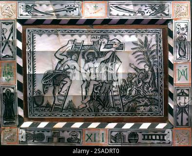 Musée de l'Orient. Chemin de croix. 13ème Station : le corps de Jésus est descendu de la croix. Lisbonne. Portugal. Banque D'Images