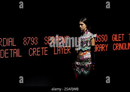 Paris, Frankreich. 29 janvier 2025. Piste VALENTINO haute Couture printemps-été 2025 lors de la semaine de la mode haute Couture à Paris le 2025 janvier - Paris, France 29/01/2025 crédit : dpa/Alamy Live News Banque D'Images