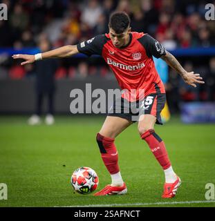 Leverkusen, Allemagne. 29 janvier 2025. Exequiel Palacios (LEV) Bayer Leverkusen - Sparta Prag 29.01.2025 crédit : Moritz Muller/Alamy Live News Banque D'Images