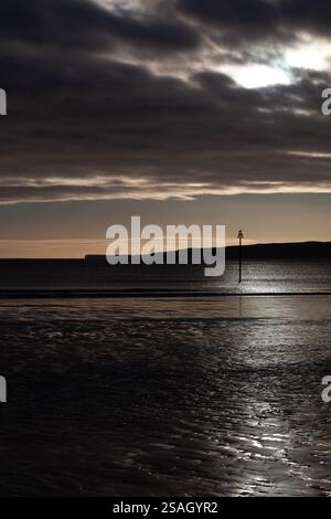 Filey Beach, côte du Yorkshire du Nord, Angleterre, Royaume-Uni Banque D'Images