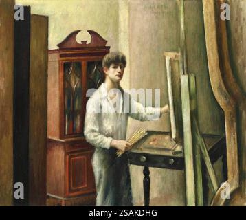 Mark Gertler - L'artiste dans son atelier - 1920 Banque D'Images