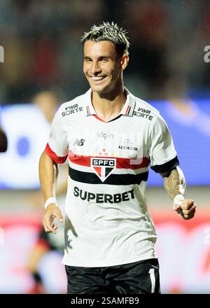 São Paulo, Brésil. 29 janvier 2025. Football Football - 2025 Paulista Championship – Portuguesa Desp vs São Paulo - Allianz Parque Stadium. São Paulo Banque D'Images