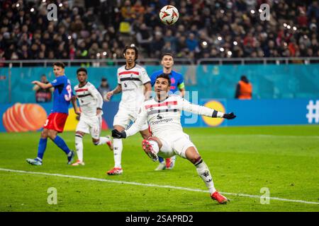 Bucarest, Roumanie. 30 janvier 2025. Casemiro de Manchester United en action lors du match de football en phase de Ligue Europa de l'UEFA entre FCBS et Manchester United le 30 janvier 2025 à la National Arena de Bucarest, Roumanie - photo Mihnea Tatu/Lightspeed images/DPPI crédit : DPPI Media/Alamy Live News Banque D'Images