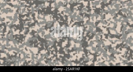 Morpat Seamless pixel Desert Army motif camo.. Morpat Seamless pixel Desert Army motif camo Illustration de Vecteur
