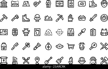 Collection d'icônes vectorielles de haute qualité avec contour modifiable. Idéal pour les projets professionnels et créatifs. Illustration de Vecteur