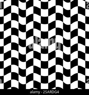 motif ondulé à carreaux Illustration de Vecteur