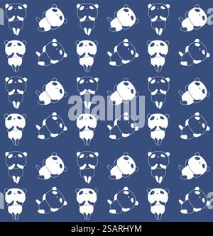 Motifs sans couture mignons d'ours, style dessiné à la main utilisé pour le tissu, le textile, l'impression, le fond et le papier peint décoratif ou le fond d'écran Illustration de Vecteur