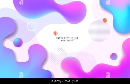 Résumé flux coloré formes liquides fond, illustrateur vectoriel Illustration de Vecteur