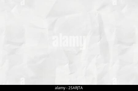 Fond de vecteur de texture de papier froissé. Feuille blanche froissée EPS10 Illustration de Vecteur