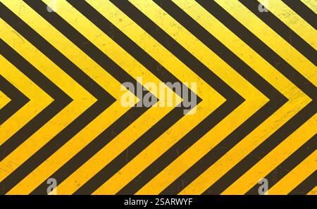 Lignes diagonales à rayures noires et jaunes. Fond d'avertissement de vecteur vide. Ruban de mise en garde. Espace pour le texte d'avertissement, le signe de danger Illustration de Vecteur