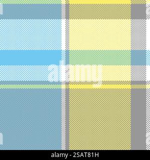 Motif sans couture de pixels écossais à carreaux de couleur Lite. Illustration vectorielle.. Motif sans couture de pixels écossais à carreaux de couleur Lite Illustration de Vecteur