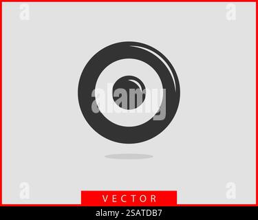 Vecteur icône cible Illustration de Vecteur