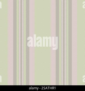Bande vectorielle de texture de fond de tissu de motif avec un textile sans couture vertical de lignes dans des couleurs grises et claires. Illustration de Vecteur