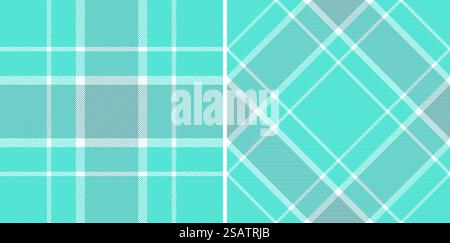 Fond de texture sans couture de tartan textile vectoriel avec un motif de tissu à carreaux. Ensemble dans les couleurs d'hiver pour des idées créatives d'emballage cadeau et des occasions spéciales. Illustration de Vecteur