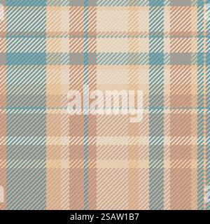 Textile à carreaux de motif de choix, tissu de fond de texture Thanksgiving. Meilleur vecteur sans couture de contrôle de tartan en couleur claire et orange. Illustration de Vecteur