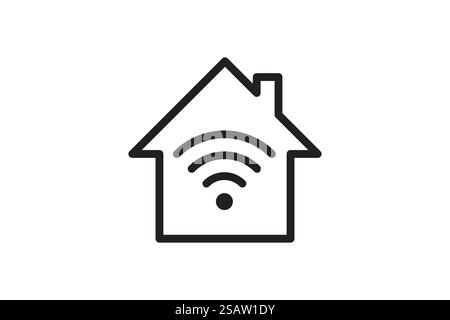 Connexion au signal du symbole Wi-Fi. Signe de technologie d'Internet sans fil vectoriel. Icône de communication réseau WiFi. Conception d'antenne radio. Connexion au signal du symbole Wi-Fi. Signe de technologie d'Internet sans fil vectoriel. Icône de communication réseau WiFi. Illustration de Vecteur