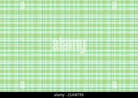 Motif aquarelle vert style irlandais sans couture plaid. Arrière-plan vectoriel.. Motif aquarelle vert style irlandais sans couture plaid Illustration de Vecteur