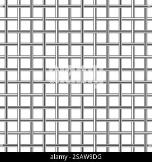 Grille en métal chromé, texture sans couture brillante. Arrière-plan vectoriel.. Grille en métal chromé, texture sans couture brillante Illustration de Vecteur