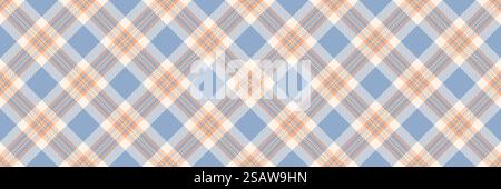 Motif de fond de tissu profond, textile vectoriel de tartan de vêtements. Emballage plaid vérifier la texture sans couture dans la couleur pastel et vieille dentelle. Illustration de Vecteur
