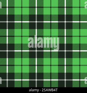 texture de tissu de tartan vert dans une illustration vectorielle sans couture de motif carré. texture de tissu vert tartan dans un motif carré sans couture Illustration de Vecteur