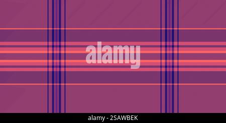 Fond de tartan de motif de répétition, plaid textile sans couture doux. Tissu vecteur de texture de contrôle industriel en couleur rouge et régimentaire. Illustration de Vecteur