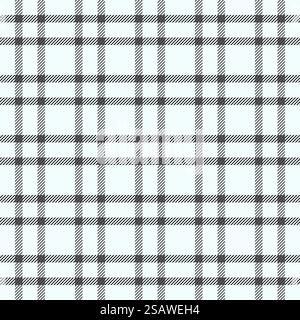 Pliez le tissu texturé écossais sans couture à carreaux. Motif de fond vectoriel textile réaliste en crème de menthe et couleur grise. Illustration de Vecteur