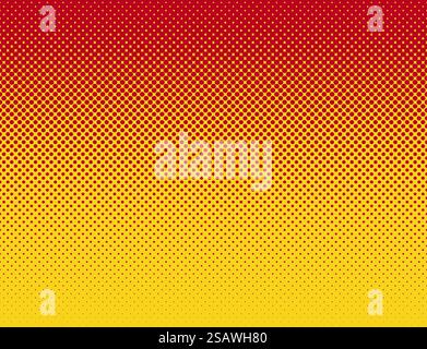 Vecteur de motif dégradé plat rouge orange de style comics Illustration de Vecteur