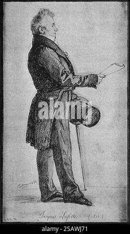 Jacques Laffitte (1767-1844) Banquier français, membre libéral de la Chambre des députés lors de la restauration des Bourbons et de la monarchie de juillet, et premier ministe Banque D'Images