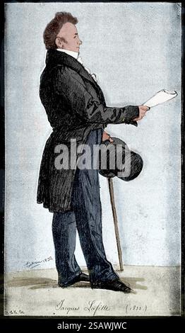 Jacques Laffitte (1767-1844) Banquier français, membre libéral de la Chambre des députés lors de la restauration des Bourbons et de la monarchie de juillet, et premier ministe Banque D'Images
