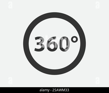 icône de vecteur de vue à 360 degrés. Signes et symbole pour les sites Web, conception Web, application mobile.. icône de vecteur de vue à 360 degrés Illustration de Vecteur
