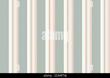 Motif de lignes sans couture de fond de tissu vertical avec une bande textile de texture vectorielle dans des couleurs de coquille de mer et pastel. Illustration de Vecteur