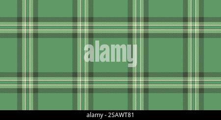 Vérification dimensionnelle de tissu sans couture, rafraîchir la texture de fond de motif. Tartan textile plaid vecteur d'effet en couleur pastel et verte. Illustration de Vecteur