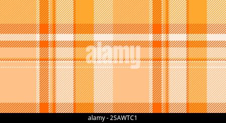Motifs répétables textile de texture de tissu, forment une vérification de fond sans couture. motif à carreaux vectoriel tartan des années 30 en couleur orange et claire. Illustration de Vecteur