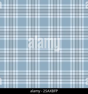 Tartan à carreaux de tissu vectoriel textile avec un motif de fond de texture sans couture dans des couleurs pastel et claires. Illustration de Vecteur