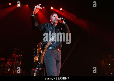 ROYAUME-UNI. 30 janvier 2025. LONDRES, ANGLETERRE - JANVIER 30 : TJ Osborne de «Brothers Osborne» se produisant à Eventim Apollo le 30 janvier 2025 à Londres, Angleterre. CAP/Mar © Mar/Capital Pictures crédit : Capital Pictures/Alamy Live News Banque D'Images