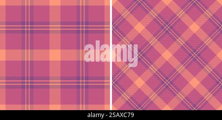 Textile de fond de tissu de carreaux sans couture avec une texture de tartan vecteur de motif. Définir en dégradé de couleurs. Sacs de tous les jours tendance pour femme. Illustration de Vecteur