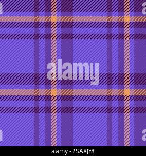 Vérification de l'arrière-plan de la texture de longueur, motif vectoriel sans couture eps. Tartan textile plaid tissu froid en couleur indigo et violette.. Vérification de l'arrière-plan de la texture de longueur, motif vectoriel sans couture eps. Tartan textile plaid tissu froid dans les couleurs indigo et violet. Illustration de Vecteur