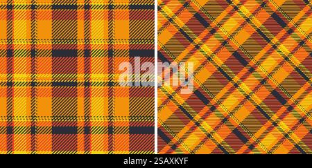Tartan textile sans couture de plaid vectoriel à carreaux avec une texture de motif de tissu de fond. Ensemble dans des couleurs dorées dans des choix de mode riches et royaux.. Tartan textile sans couture de plaid vectoriel à carreaux avec une texture de motif de tissu de fond. Ensemble dans des couleurs dorées dans des choix de mode riches et royaux. Illustration de Vecteur