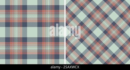 Motif sans couture tartan de fond textile à carreaux avec un contrôle de tissu vectoriel de texture. Set dans des couleurs de terre pour l'inspiration de design d'intérieur.. Motif sans couture tartan de fond textile à carreaux avec un contrôle de tissu vectoriel de texture. Illustration de Vecteur