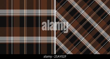 Vecteur de texture tartan de tissu à carreaux textile avec un fond sans couture de contrôle de motif. Ensemble de couleurs dorées. Décor élégant du salon et de la chambre. Vecteur de texture tartan de tissu à carreaux textile avec un fond sans couture de contrôle de motif. Ensemble de couleurs dorées. Décoration élégante du salon et de la chambre. Illustration de Vecteur