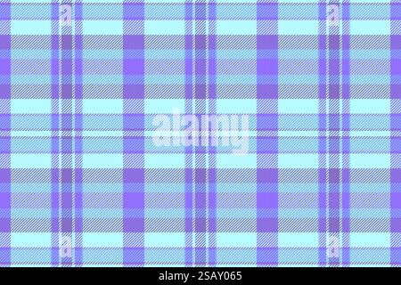Textile de tartan à carreaux de Saint-Valentin, fond de vérification sans couture US. Motif de texture vectorielle de tissu de jour de l'indépendance dans la palette de couleurs indigo et claires. Illustration de Vecteur