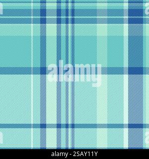 Vérification de fond vectorielle de plaid en tissu tartan avec une texture sans couture textile de motif dans des couleurs sarcelle et claires .. Vérification de fond vectorielle du plaid en tissu tartan avec une texture sans couture textile de motif. Illustration de Vecteur