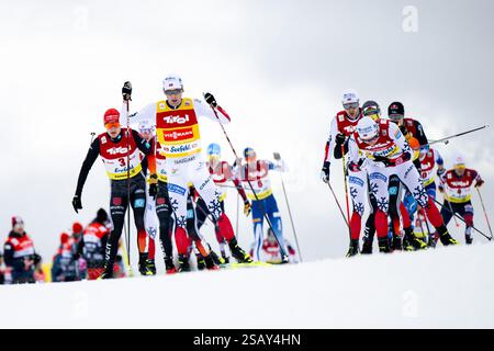 Riiber Jarl Magnus (norvégien), OFTEBRO Jens Luraas (norvégien) beim 10 km Langlauf, AUT, FIS Nordische kombination Weltcup, Seefeld Triple, Massenstart, Herren, saison 2024/2025, 31.01.2025 Foto : Eibner-Pressefoto/Michael Memmler Banque D'Images