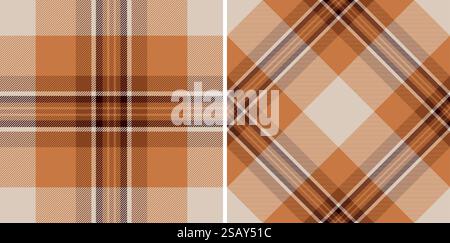 Tissu vecteur de texture de fond à carreaux sans couture avec un textile à carreaux de tartan à motif. Réglage dans des couleurs sombres. Indispensables tendance. Illustration de Vecteur
