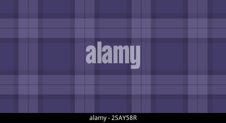 Motifs répétitifs motif textile de tissu, vecteur de plaid de contrôle de retour à l'école. Fond de tartan sans couture de texture loft en colo indigo. Illustration de Vecteur