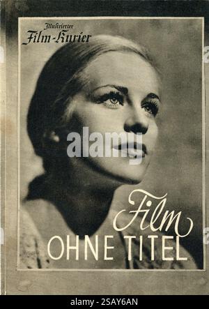 HILDEGARD KNEF in FILM OHNE TITEL / FILM SANS TITRE 1948 réalisateur RUDOLF JUGERT Bavaria film / Camera-Filmproduktion / Union-film (en Autriche) Banque D'Images